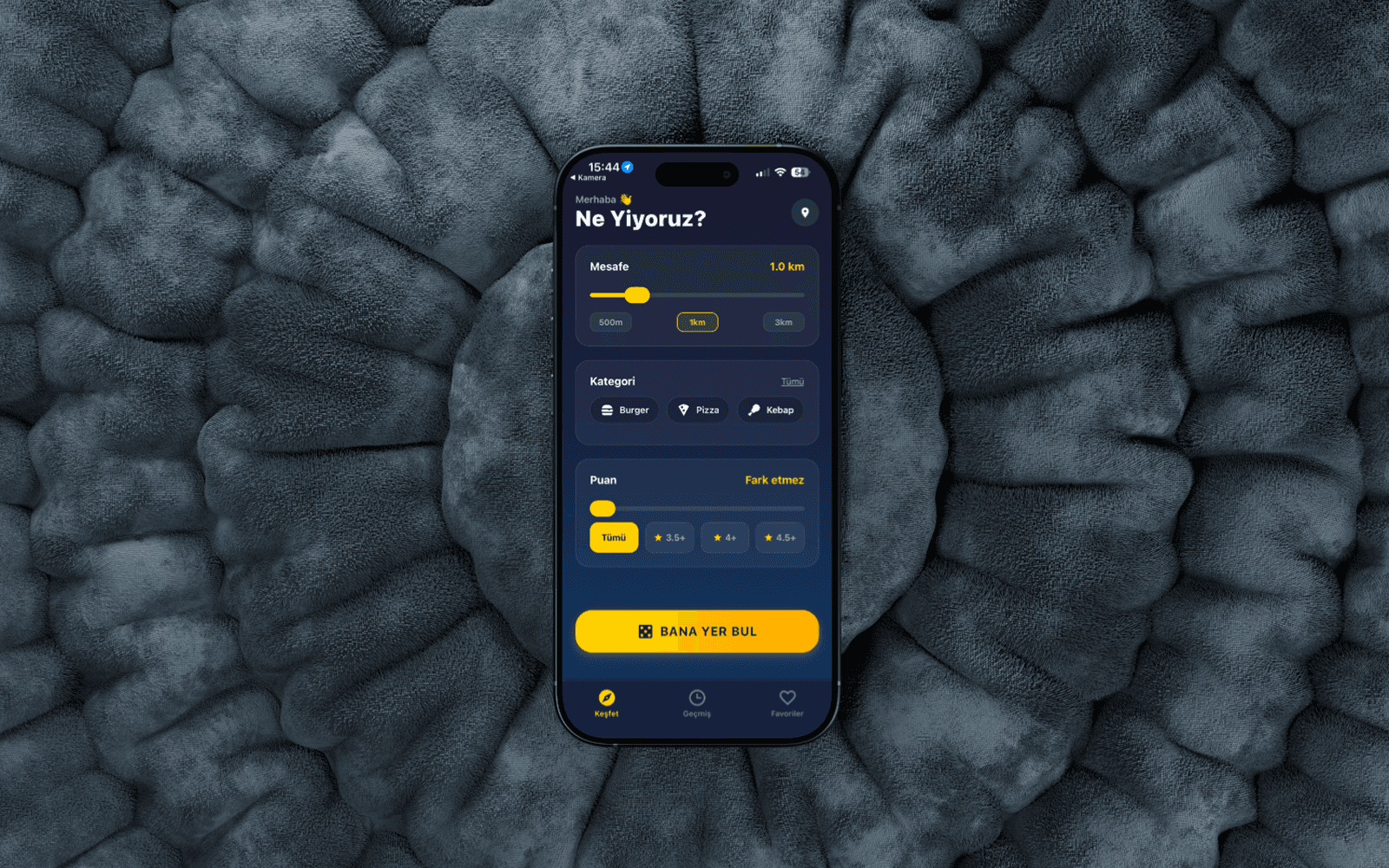 Yemek Ruleti Mobil Uygulaması